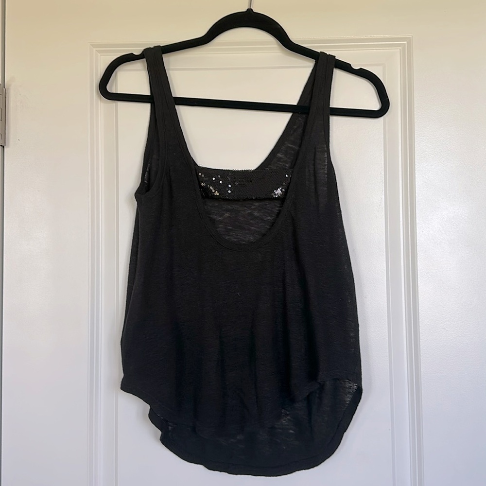 Patterson J Kincaid tank with sequins